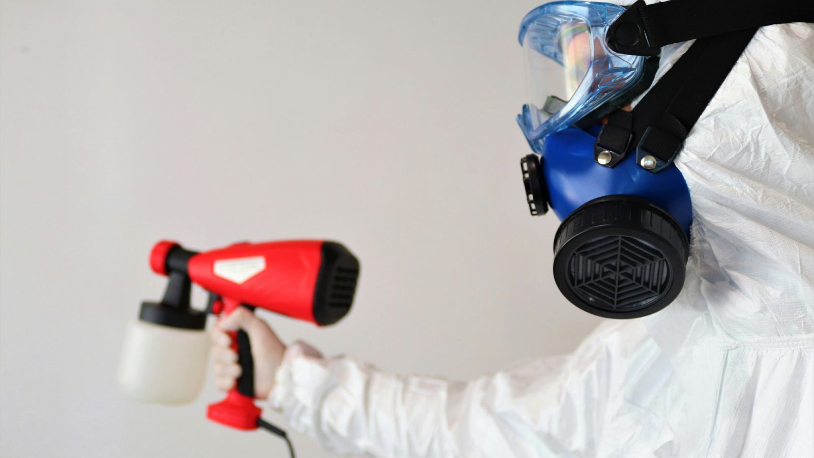 A house damaged by fire.